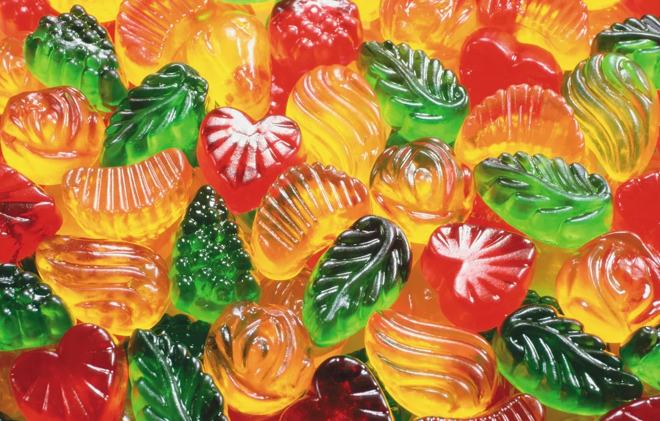 Photo wallpaper candy, sweets, marmalade