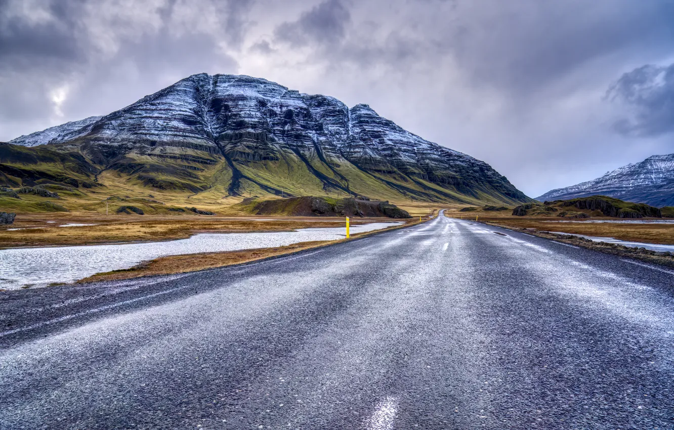 Photo wallpaper east, Iceland, Scalefell