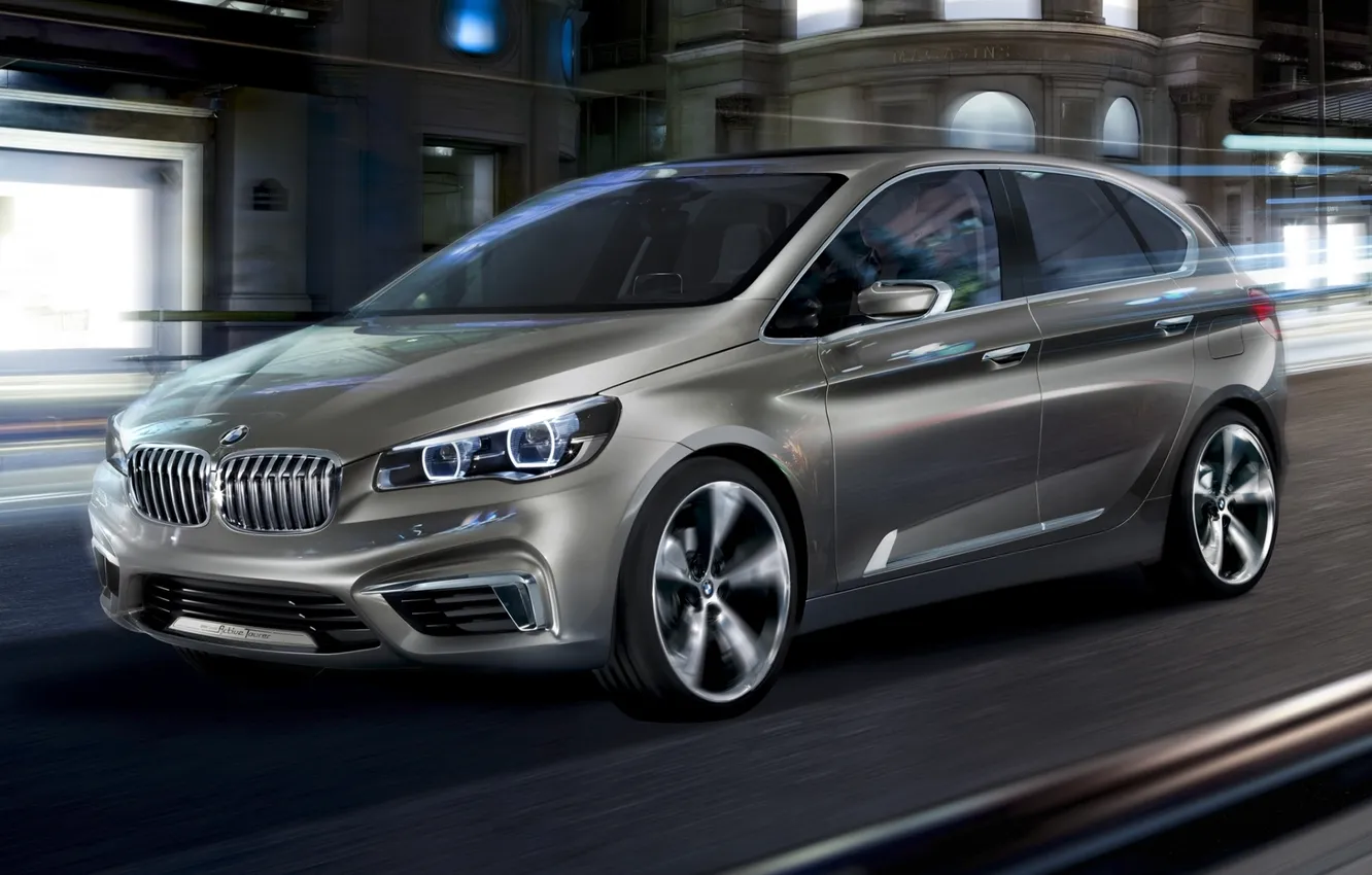 Photo wallpaper Concept, night, the city, background, BMW, BMW, the concept, the front