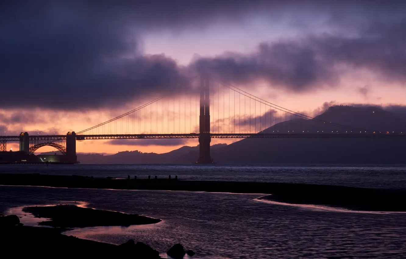 Photo wallpaper CA, San Francisco, Golden Gate Bridge, California, San Francisco, usa