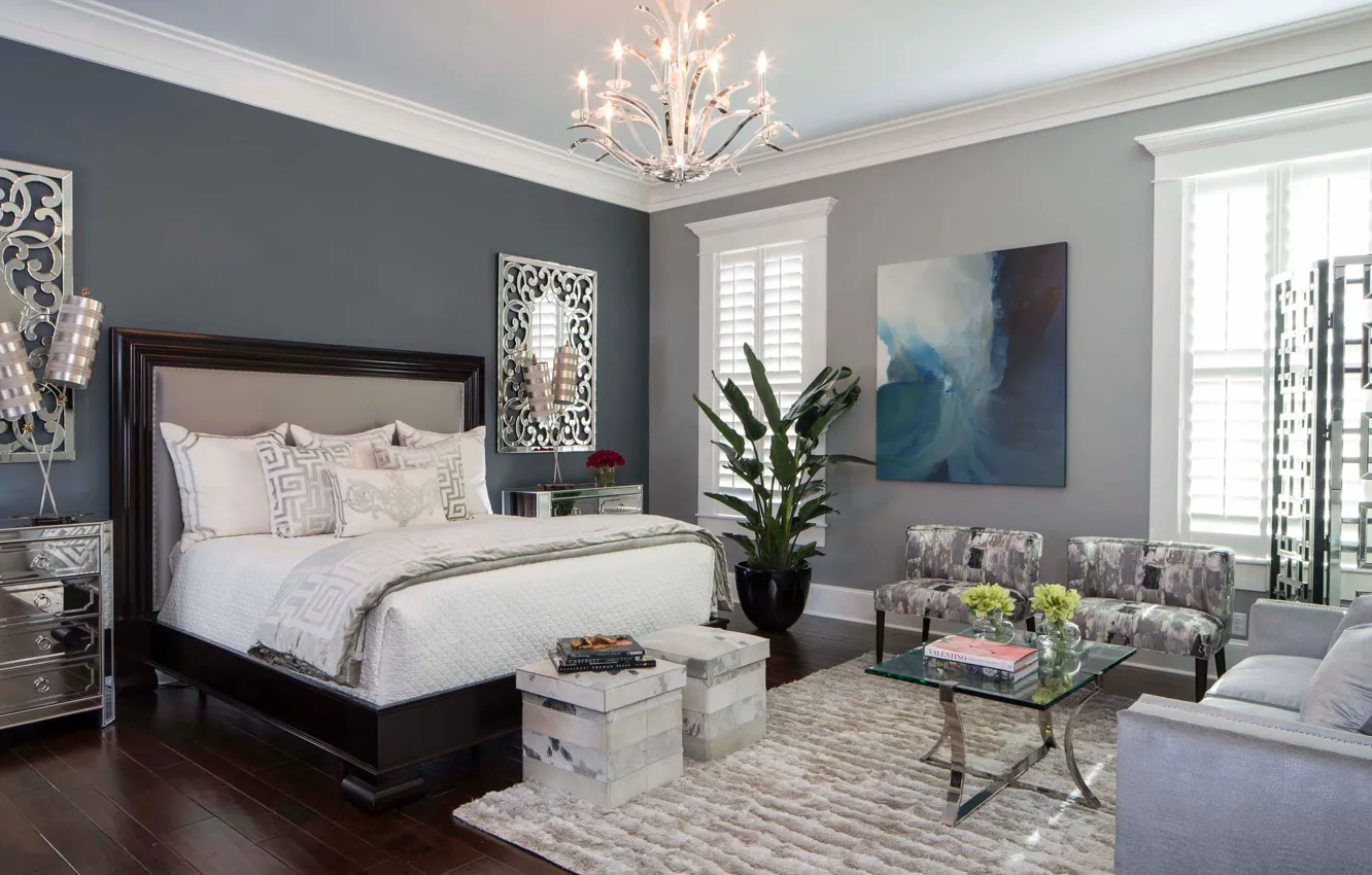 Photo wallpaper room, interior, bedroom