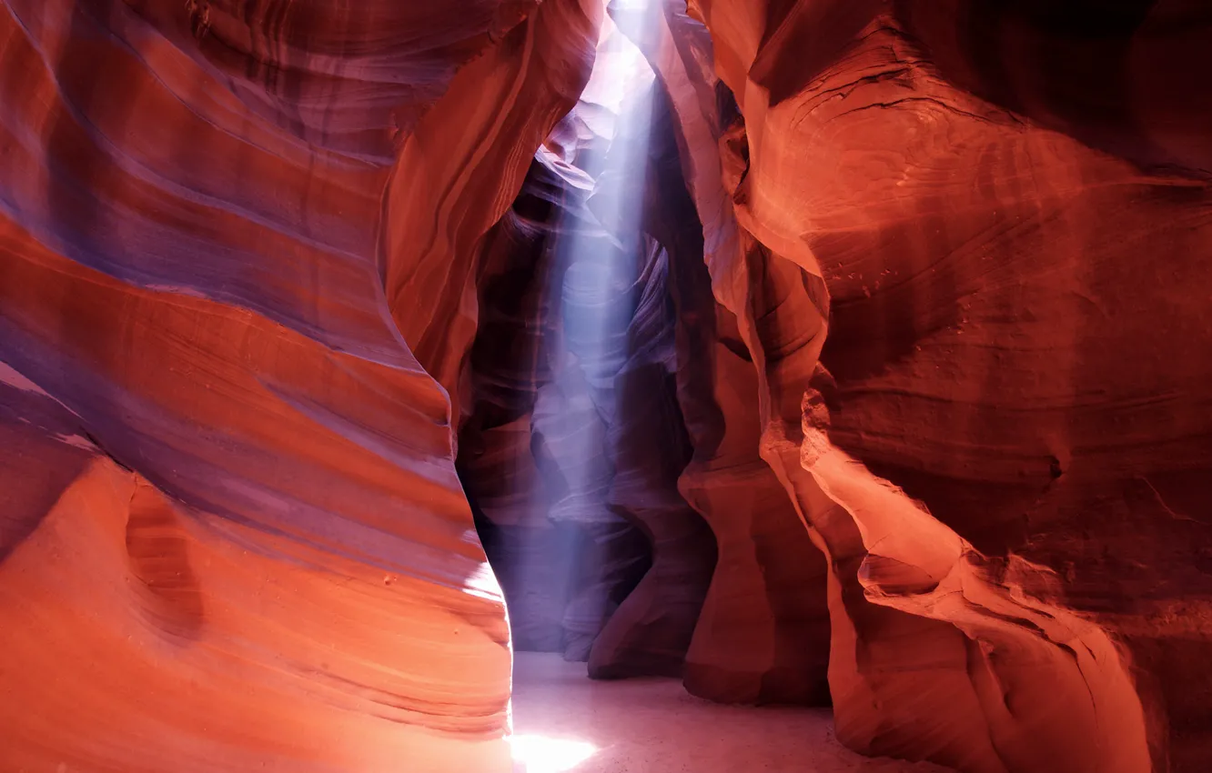 Photo wallpaper light, nature, rocks, texture, canyon, cave, antelope canyon