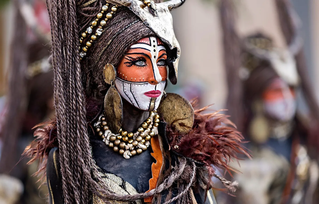 Photo wallpaper girl, makeup, hairstyle, makeup, Vicente Concha