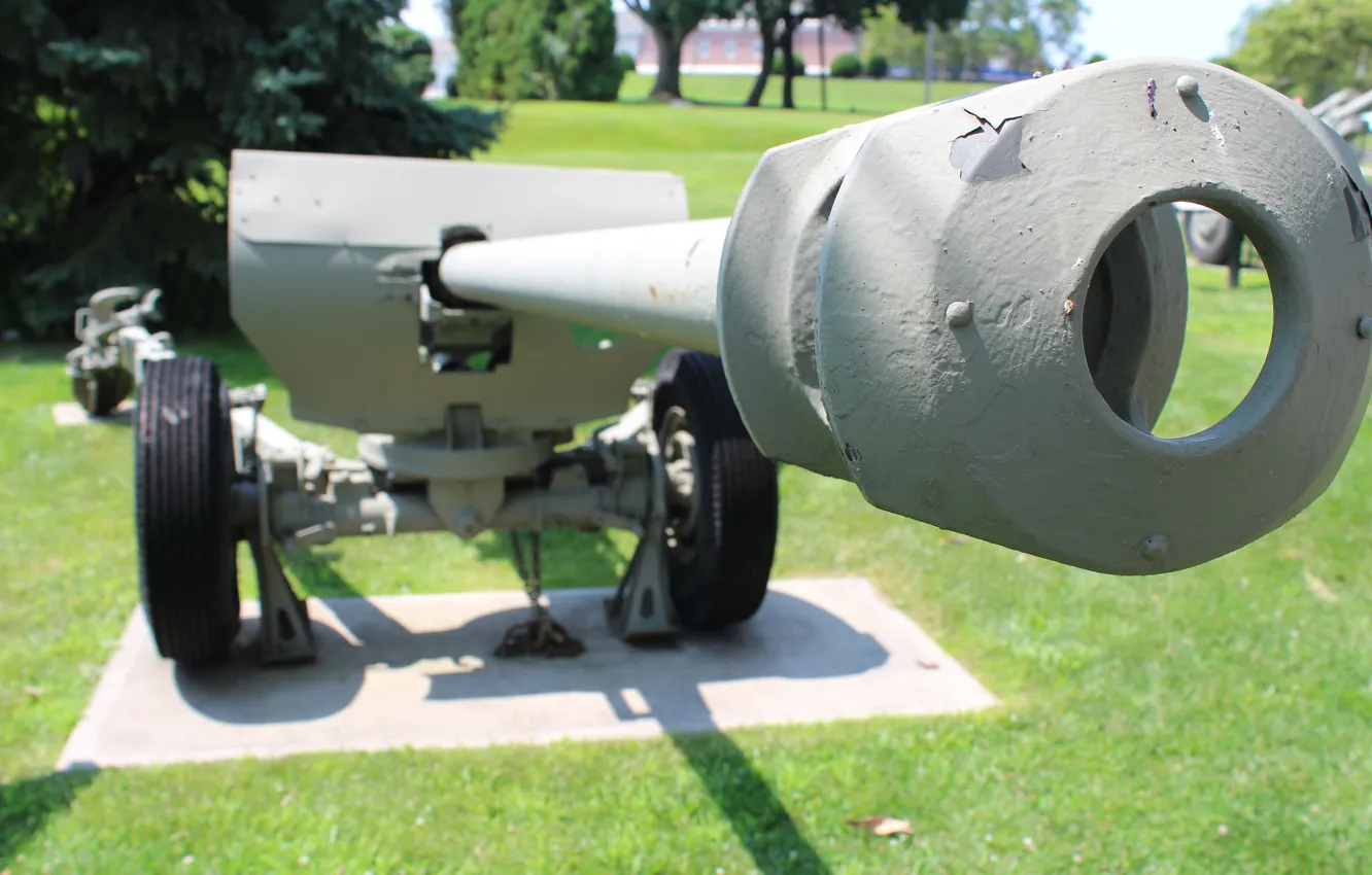 Photo wallpaper weapons, gun, artillery, 76 mm