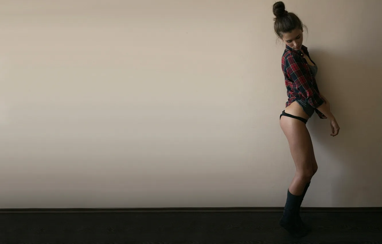 Photo wallpaper girl, shirt, Alexander Tikhomirov, Margarita Slutskaya