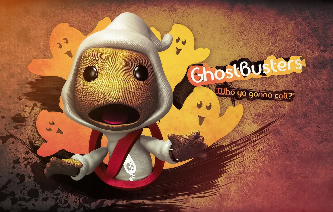 Photo wallpaper creative, Ghost, Little Big Planet, Ghostbusters