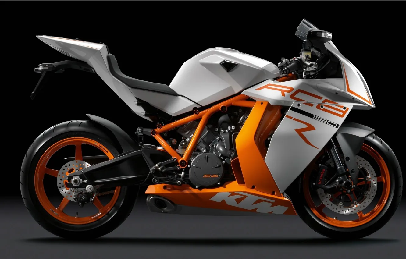 Photo wallpaper Motorcycle, the dark background, KTM RC8