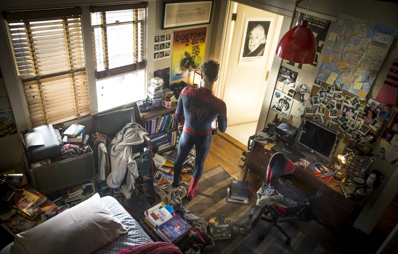 Photo wallpaper Spider-Man, Peter Parker, New the amazing spider-Man 2, The Amazing Spider-Man 2, Andrew Garfield Andrew …