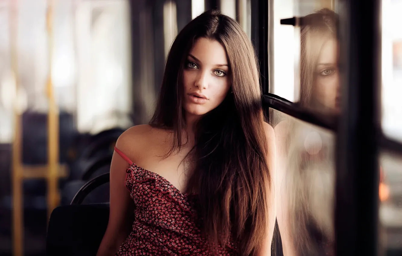 Photo wallpaper look, reflection, portrait, Karen Abramyan