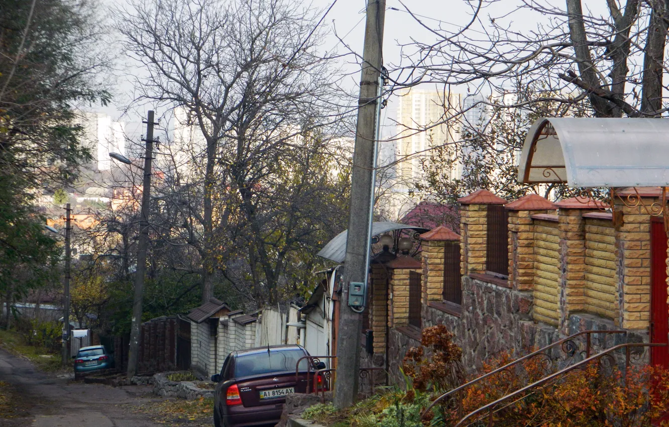 Photo wallpaper the descent, home., Street Maxim Rylsky