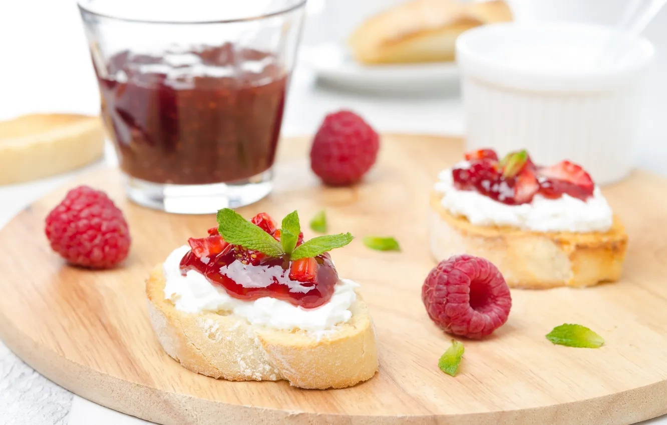 Photo wallpaper raspberry, background, widescreen, Wallpaper, food, leaf, wallpaper, widescreen