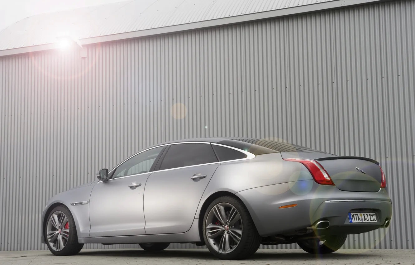 Photo wallpaper machine, glare, grey, Jaguar, Matt, Jaguar