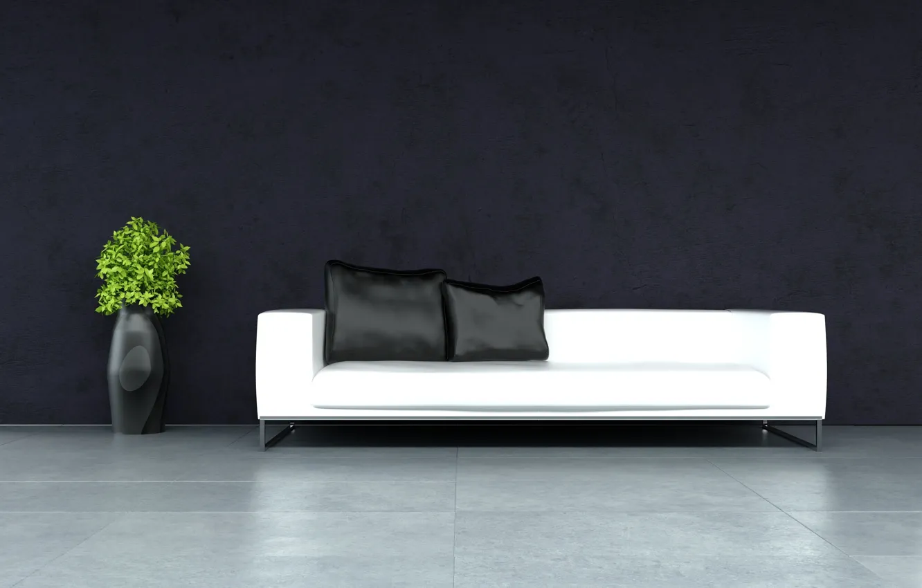 Photo wallpaper design, sofa, chairs, modern, pillow, design, Interior, stylish