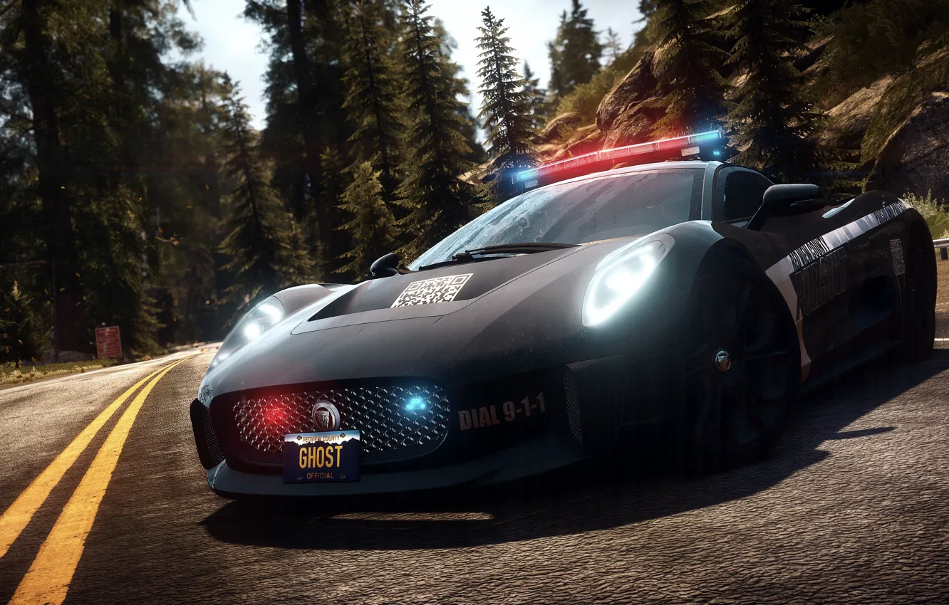 Photo wallpaper concept, Need for Speed, nfs, jaguar, police, 2013, pursuit, Rivals
