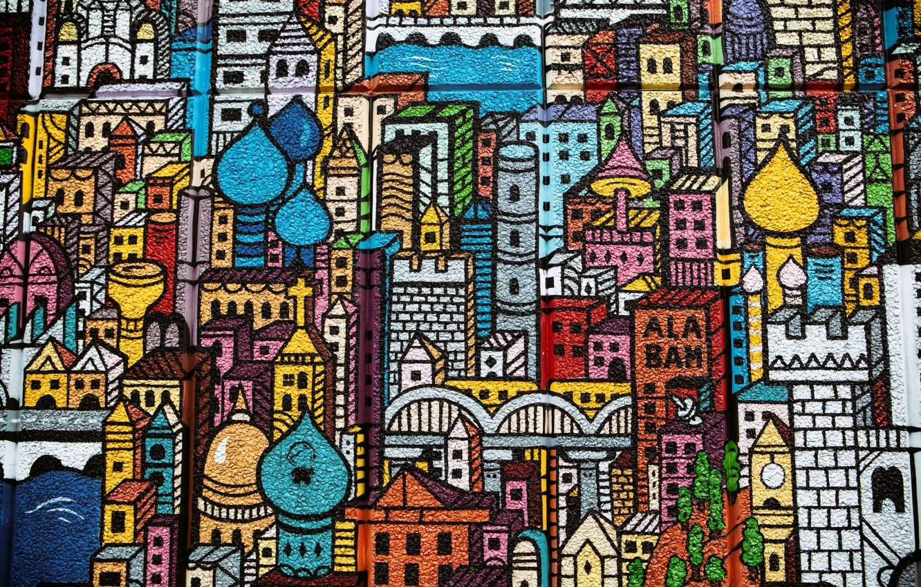 Photo wallpaper urban, LONDON, Street Art City, GRAFFITI, STREET ART