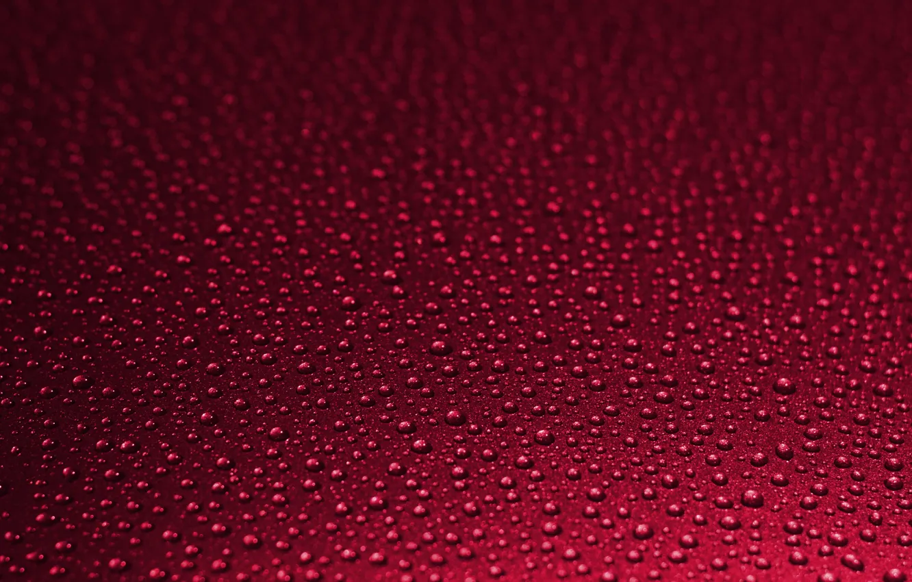 Photo wallpaper drops, red, Texture