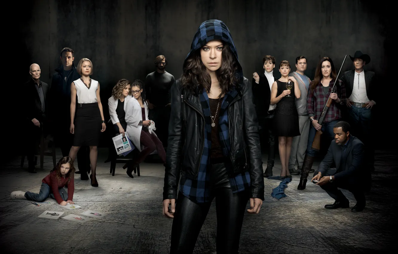 Photo wallpaper the series, Orphan Black, Tatiana Maslany, Dark child