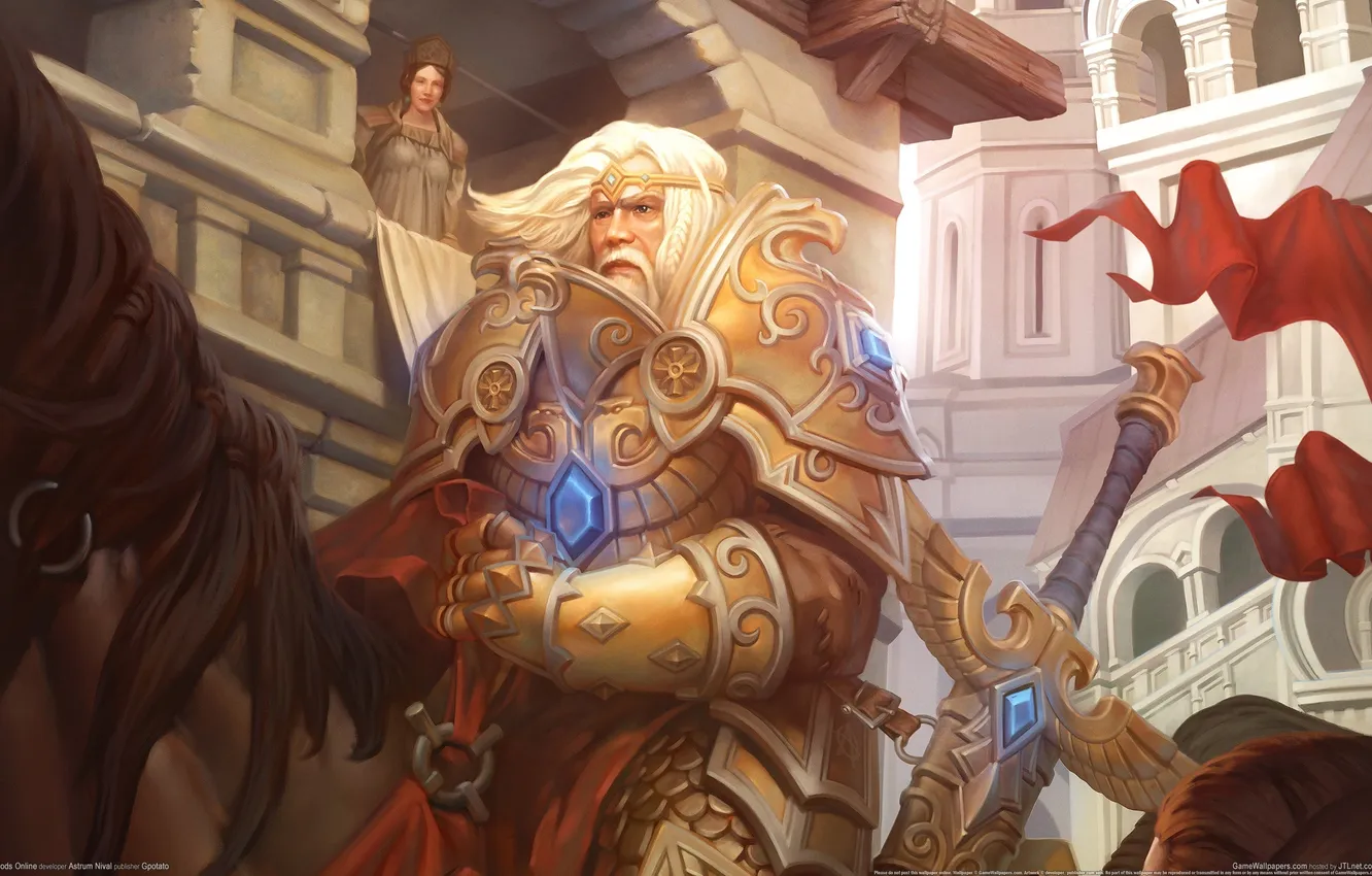 Photo wallpaper sword, warrior, Allods Online