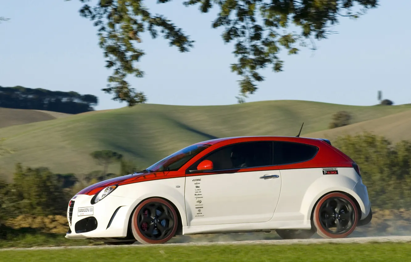 Photo wallpaper auto, Alfa Romeo, MiTo, side view, Marangoni, M430
