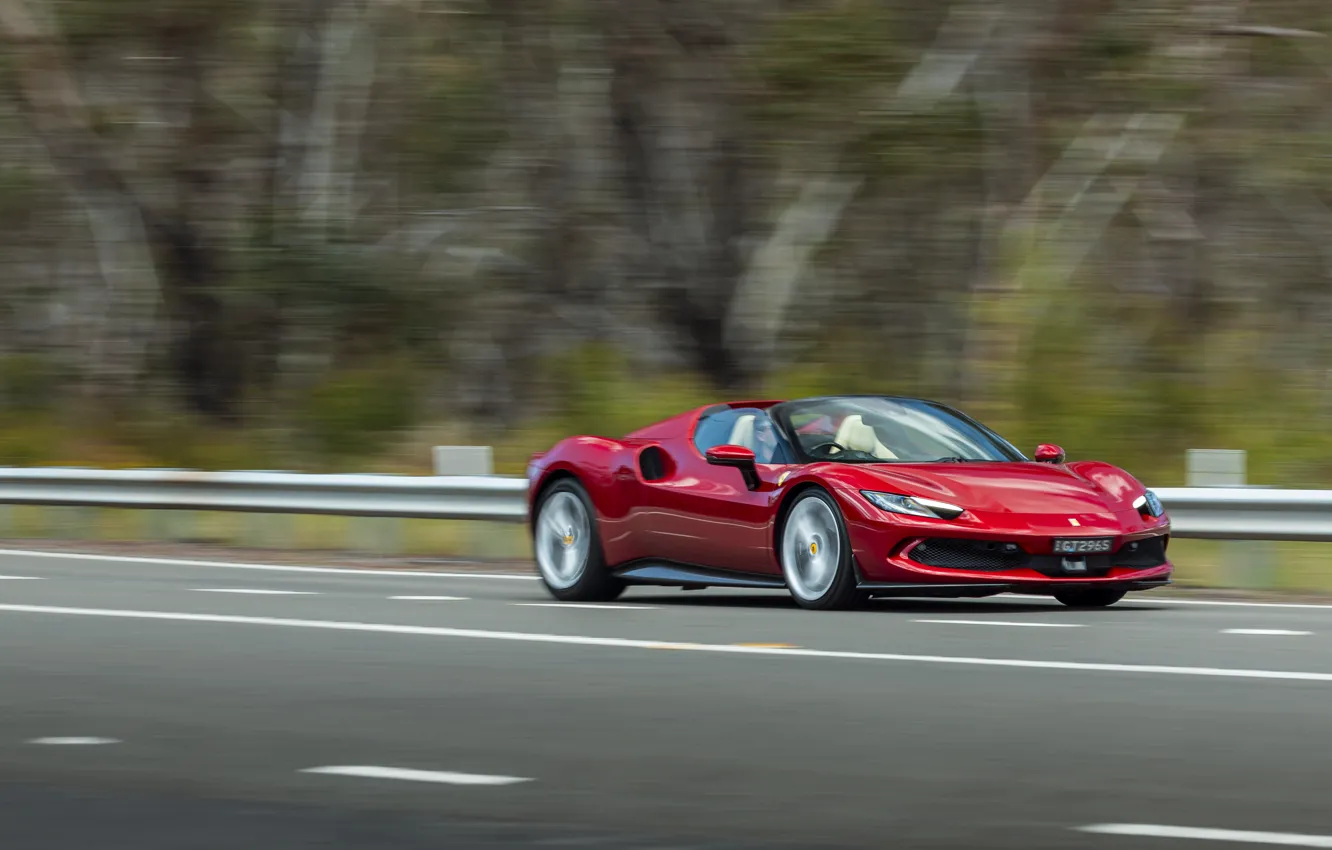 Photo wallpaper Ferrari, 296, Ferrari 296 GTS
