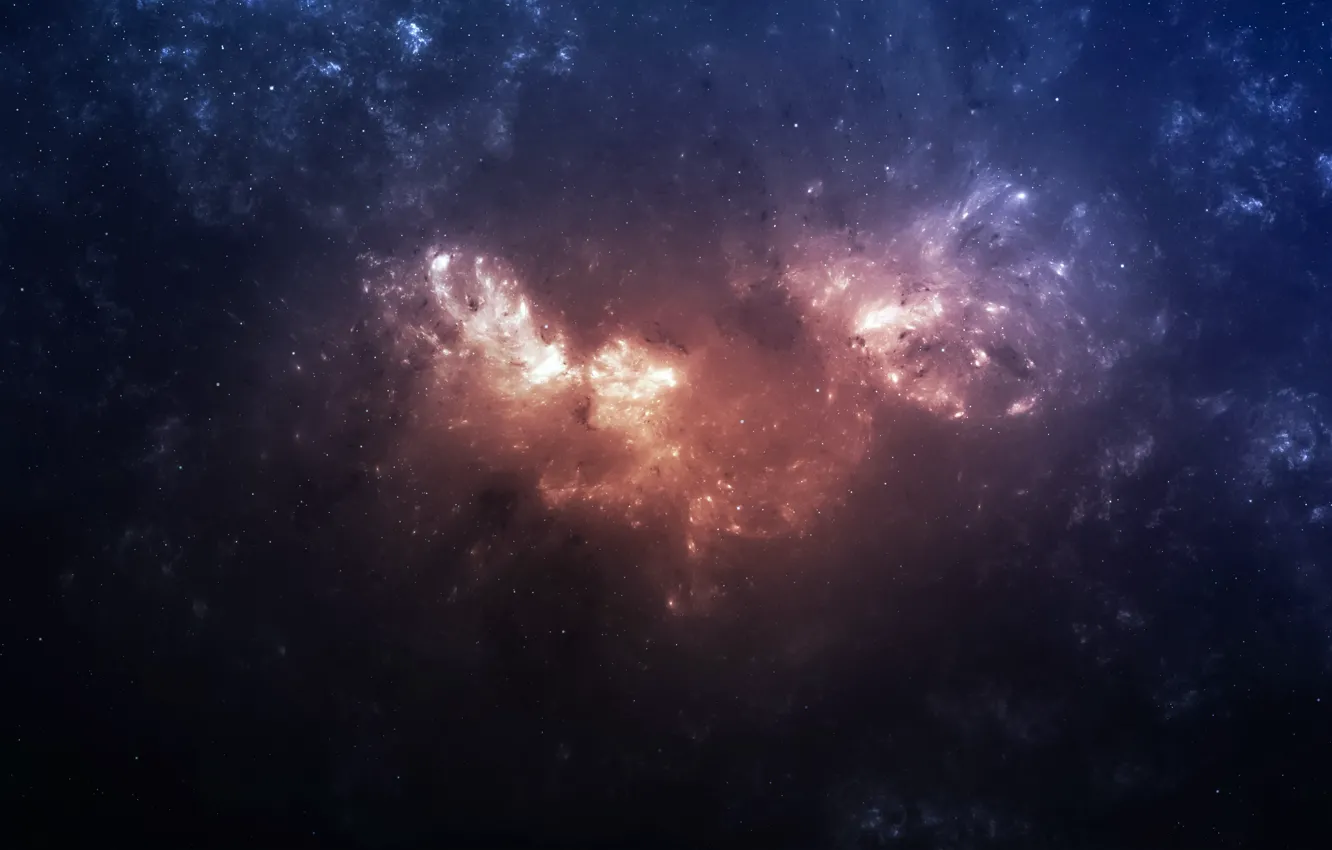 Photo wallpaper space, nebula, galaxy, constellations
