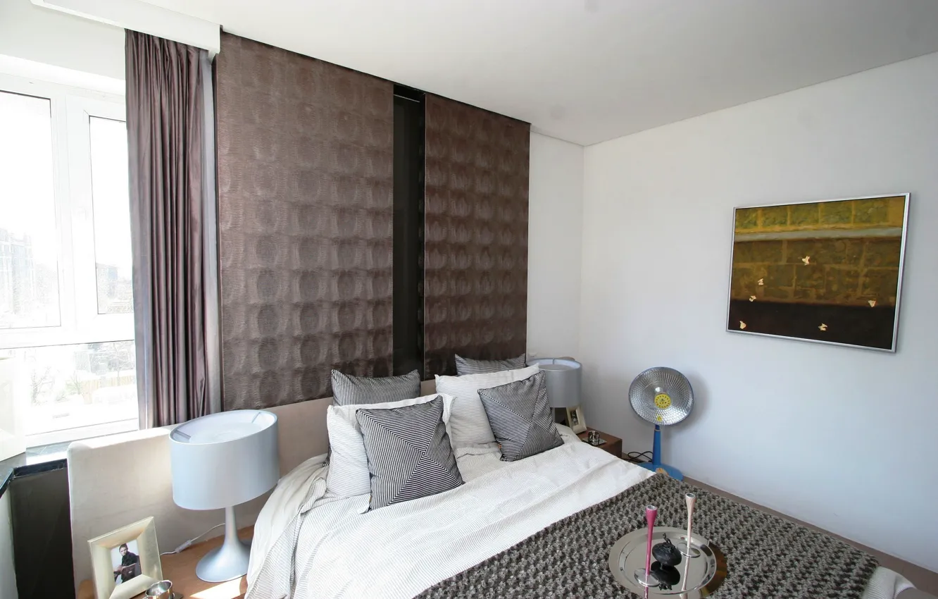 Photo wallpaper design, style, room, furniture, bed, interior
