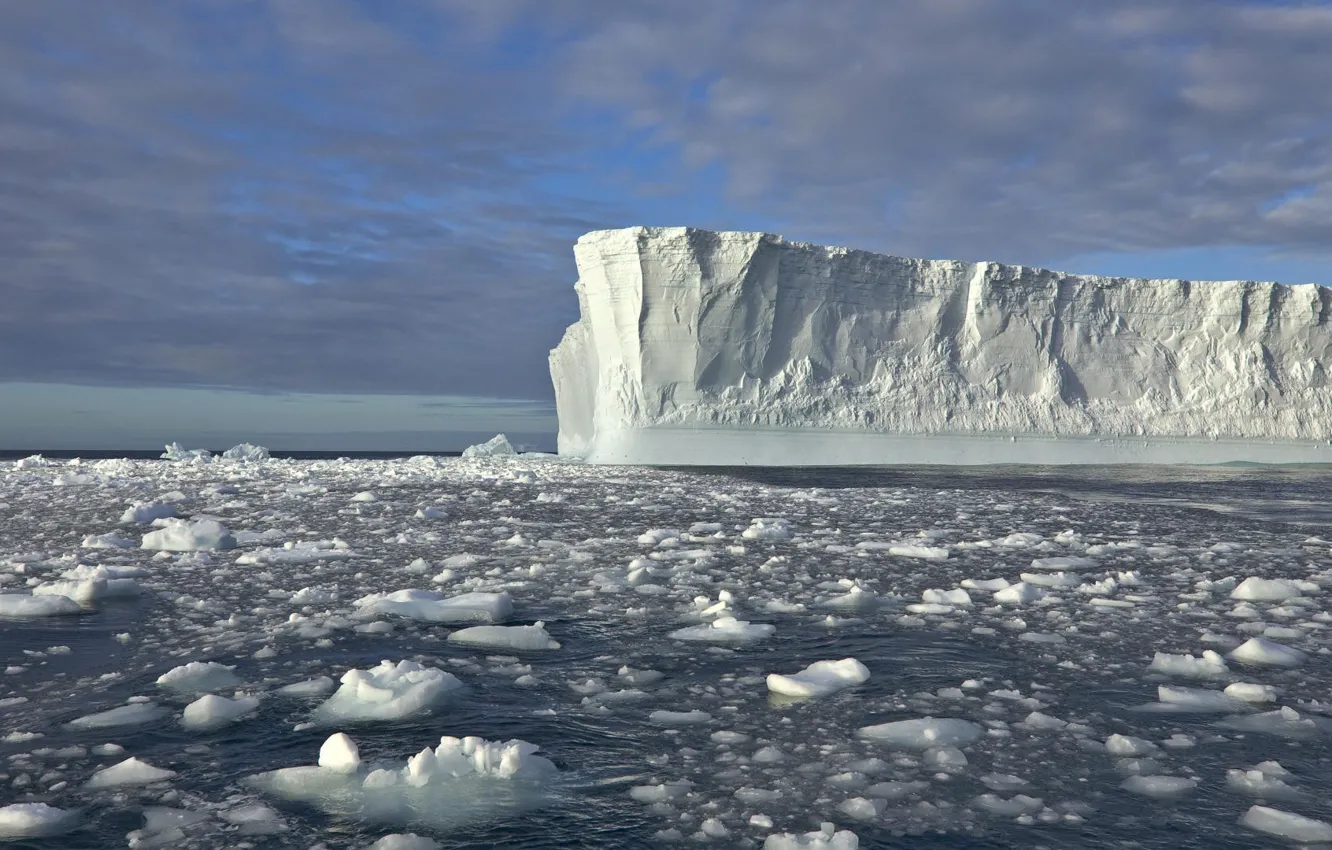 Photo wallpaper ice, sea, water, iceberg