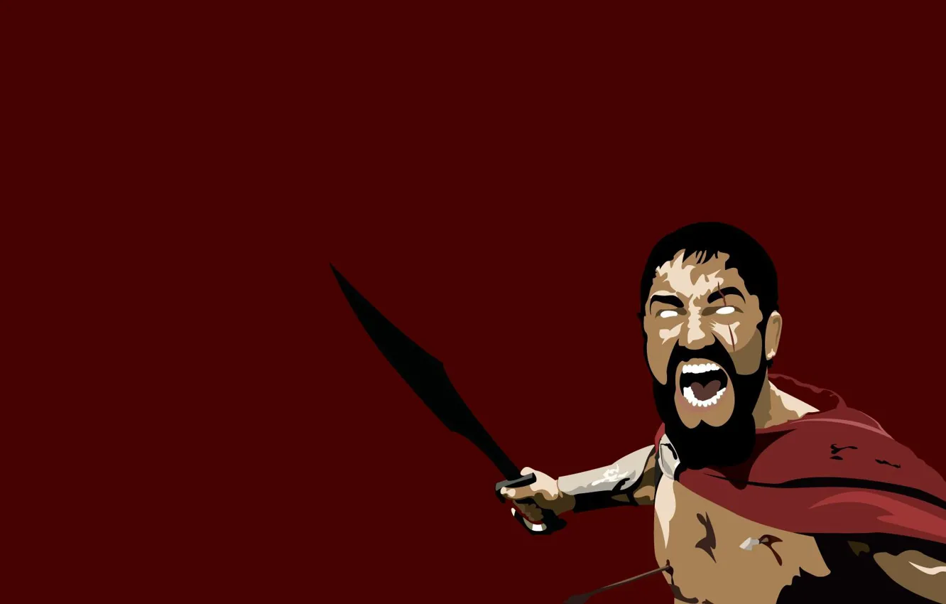 Curated visual reference: Gallery Detail: Wallpaper Minimalism Leonid 300 Spartans For Mobile And Desktop