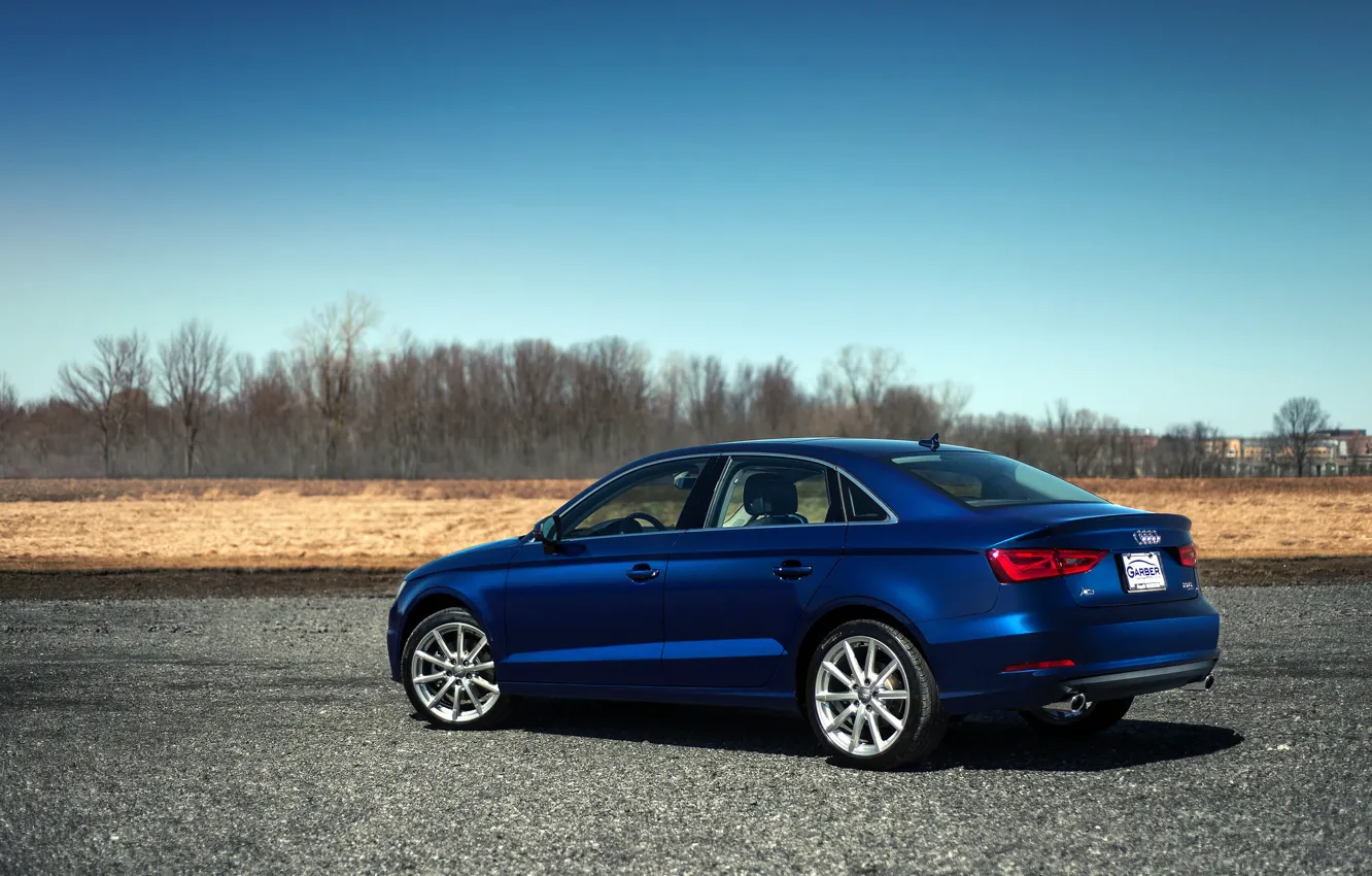 Photo wallpaper Audi, blue, 2015, 2.0T