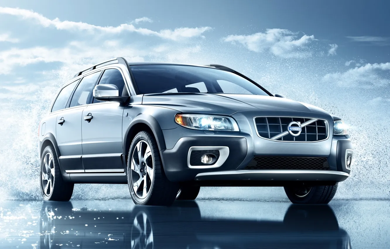 Photo wallpaper the sky, Volvo, Volvo, the front, universal, XC70, Ocean Race