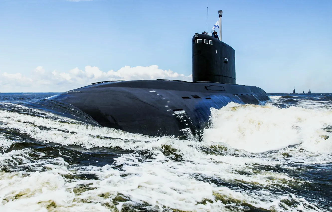 Photo wallpaper submarine, Navy, Diesel submarine, the project 636.3
