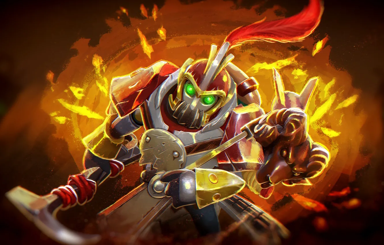 Photo wallpaper mechanism, art, dota 2, Clockwerk