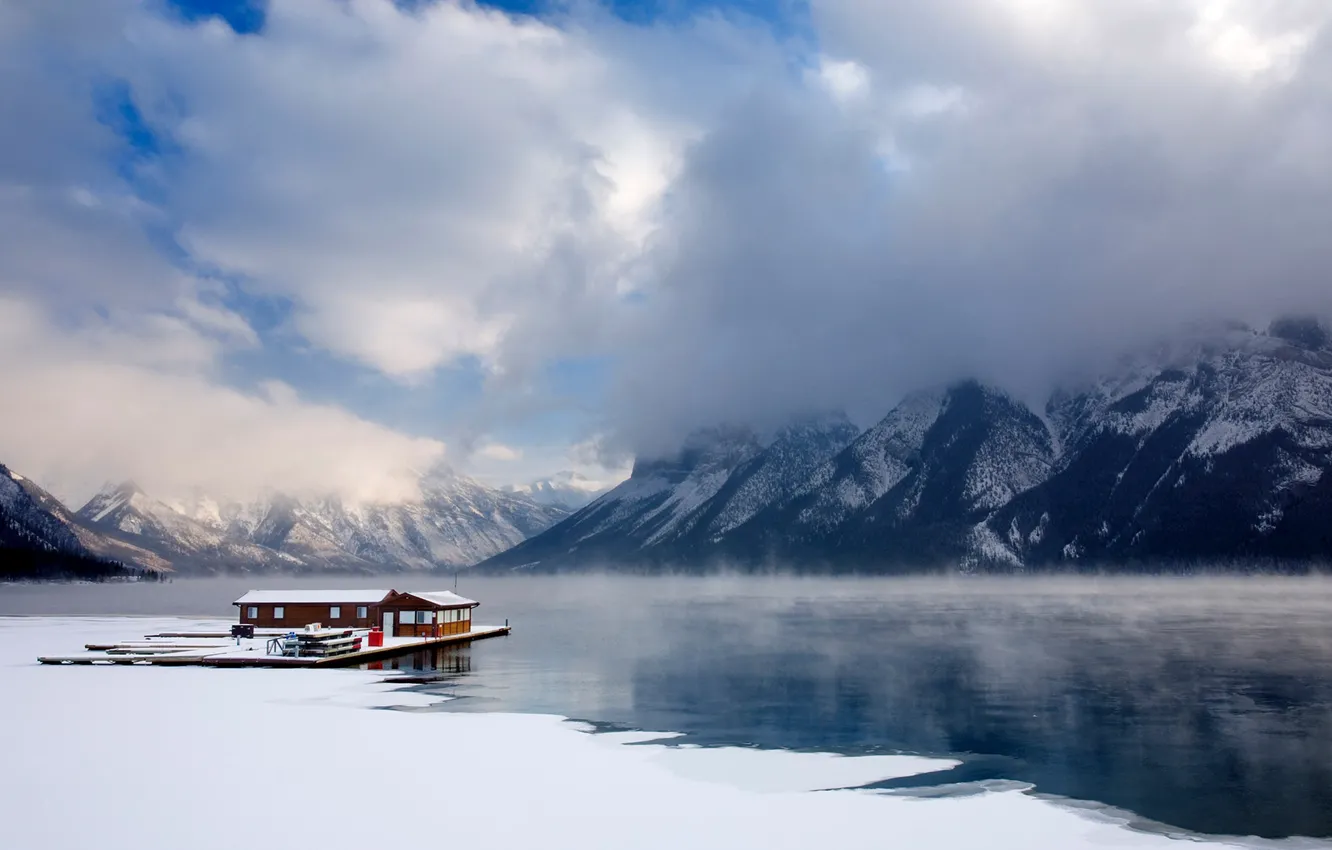 Photo wallpaper Canada, Banff National Park, Lake Minnewanka