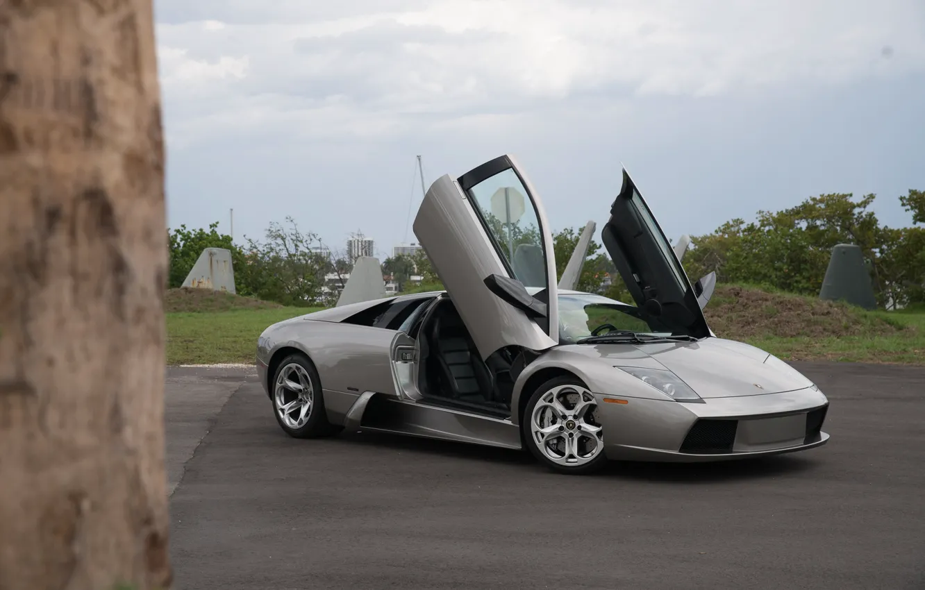 Photo wallpaper Lamborghini, Lamborghini Murcielago, Murcielago, lambo, scissor doors