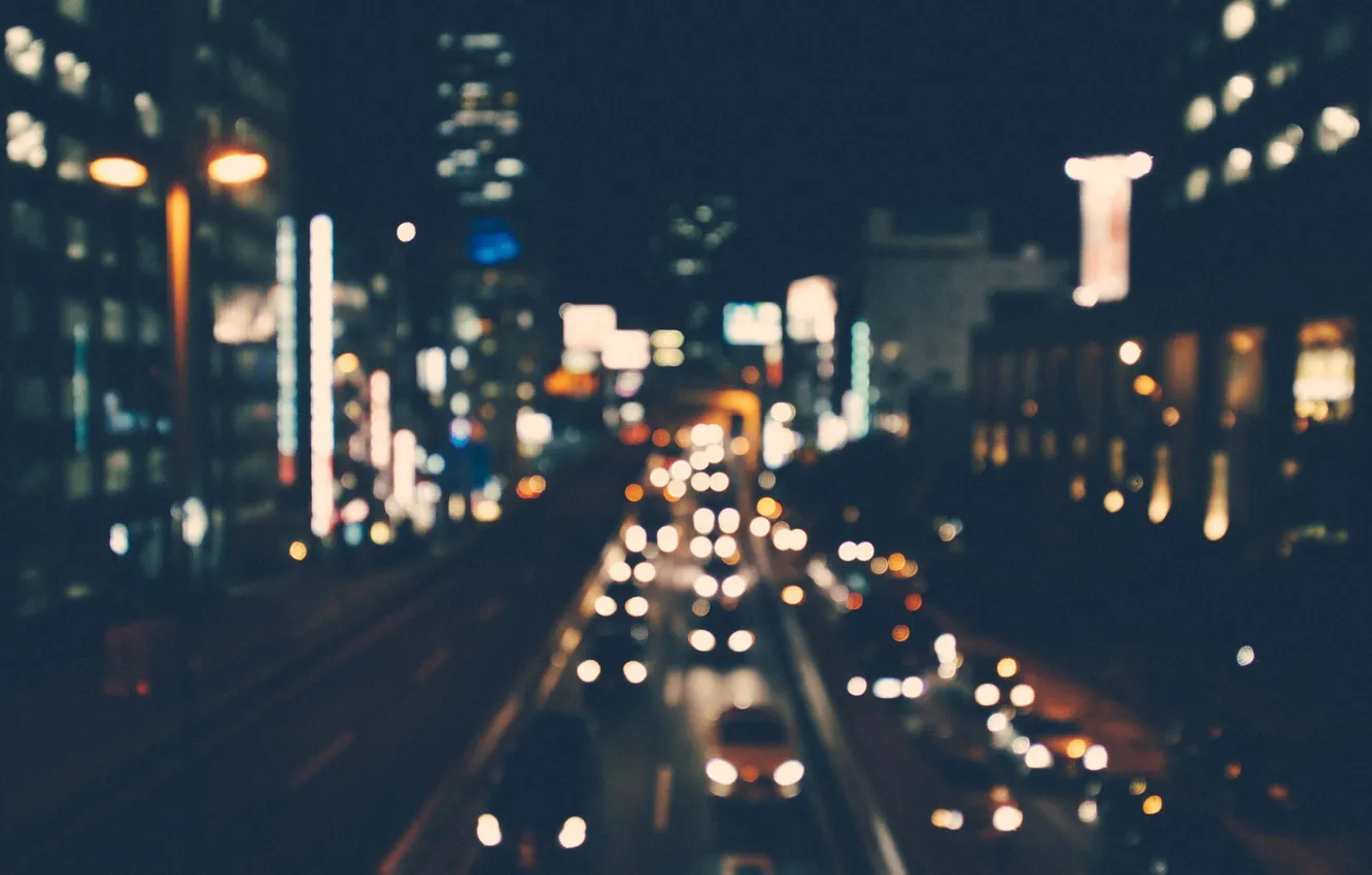 Photo wallpaper light, night, the city, lights, night life