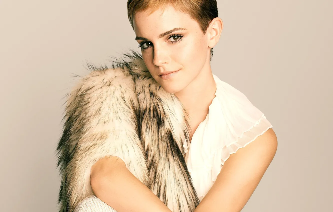 Photo wallpaper actress, Emma Watson, celebrity, short hair