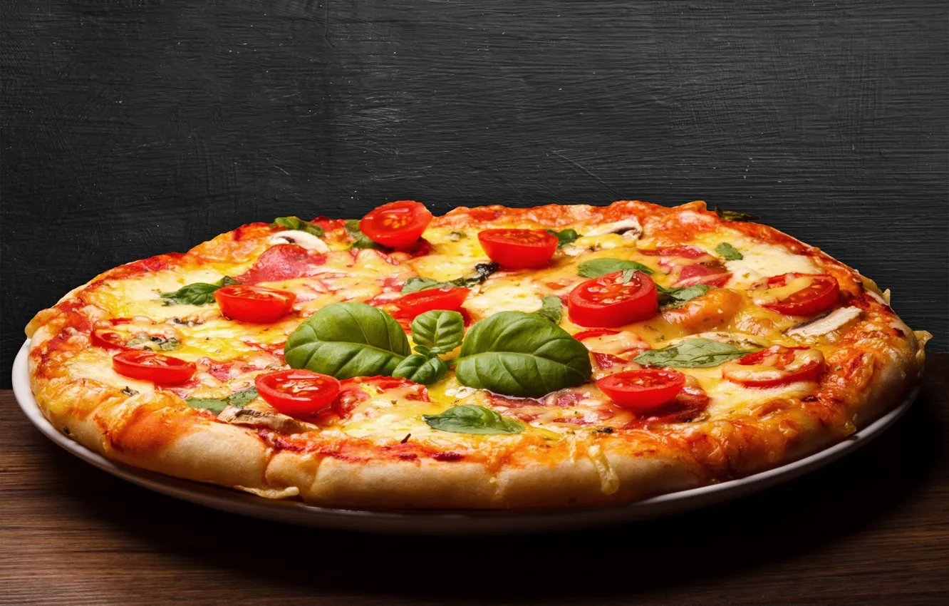 Photo wallpaper kitchen, pizza, Italian, pizzeria, foods