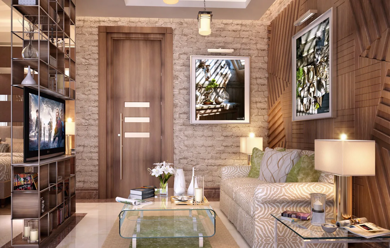 Photo wallpaper room, the door, finish, fatima receiving area, MASTER'S BEDROOM