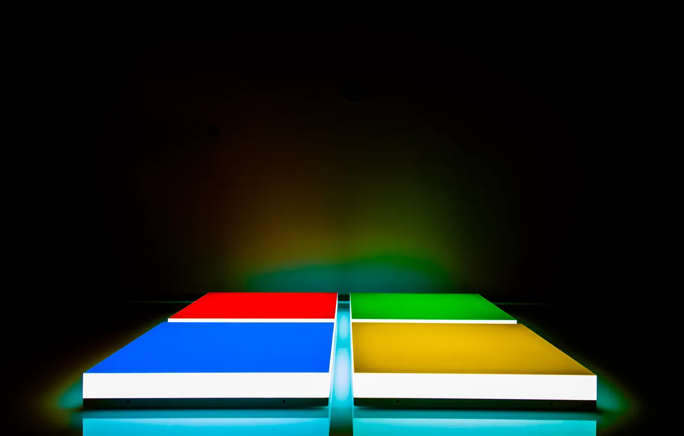Photo wallpaper color, logo, Microsoft