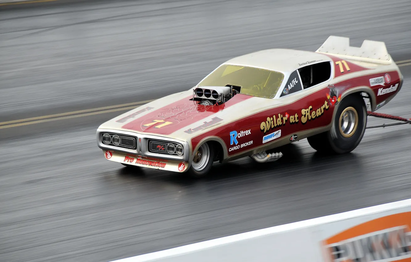 Photo wallpaper race, track, muscle car, drag racing