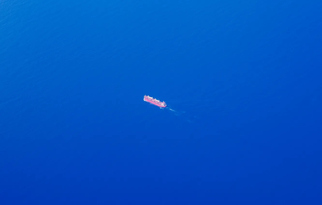Photo wallpaper ocean, ship, sailing