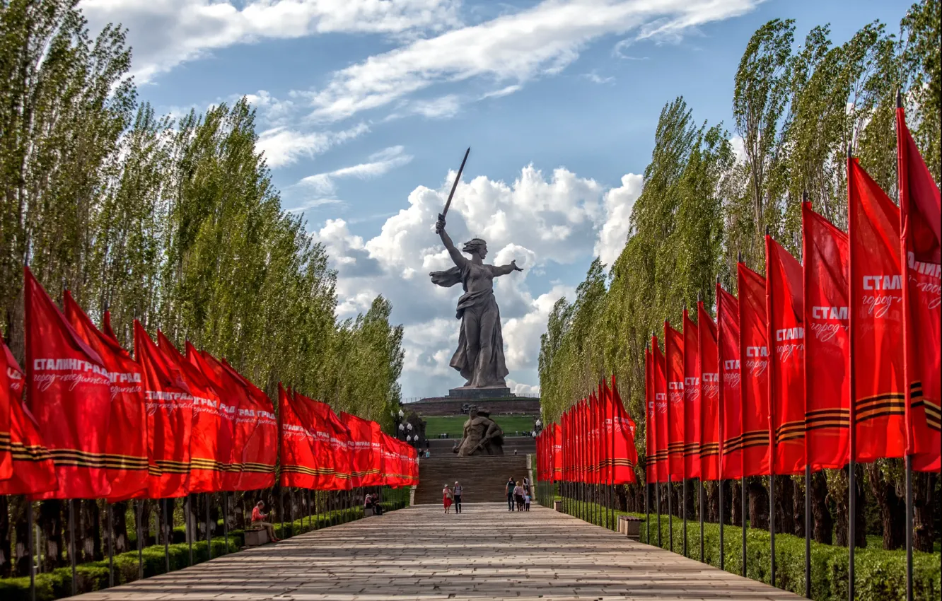 Photo wallpaper memory, victory, USSR, communism, May 9, The great Patriotic war, Stalingrad, Volgograd