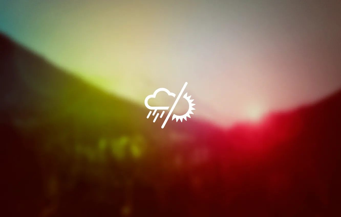 Photo wallpaper the sun, clouds, icon, icons, weather