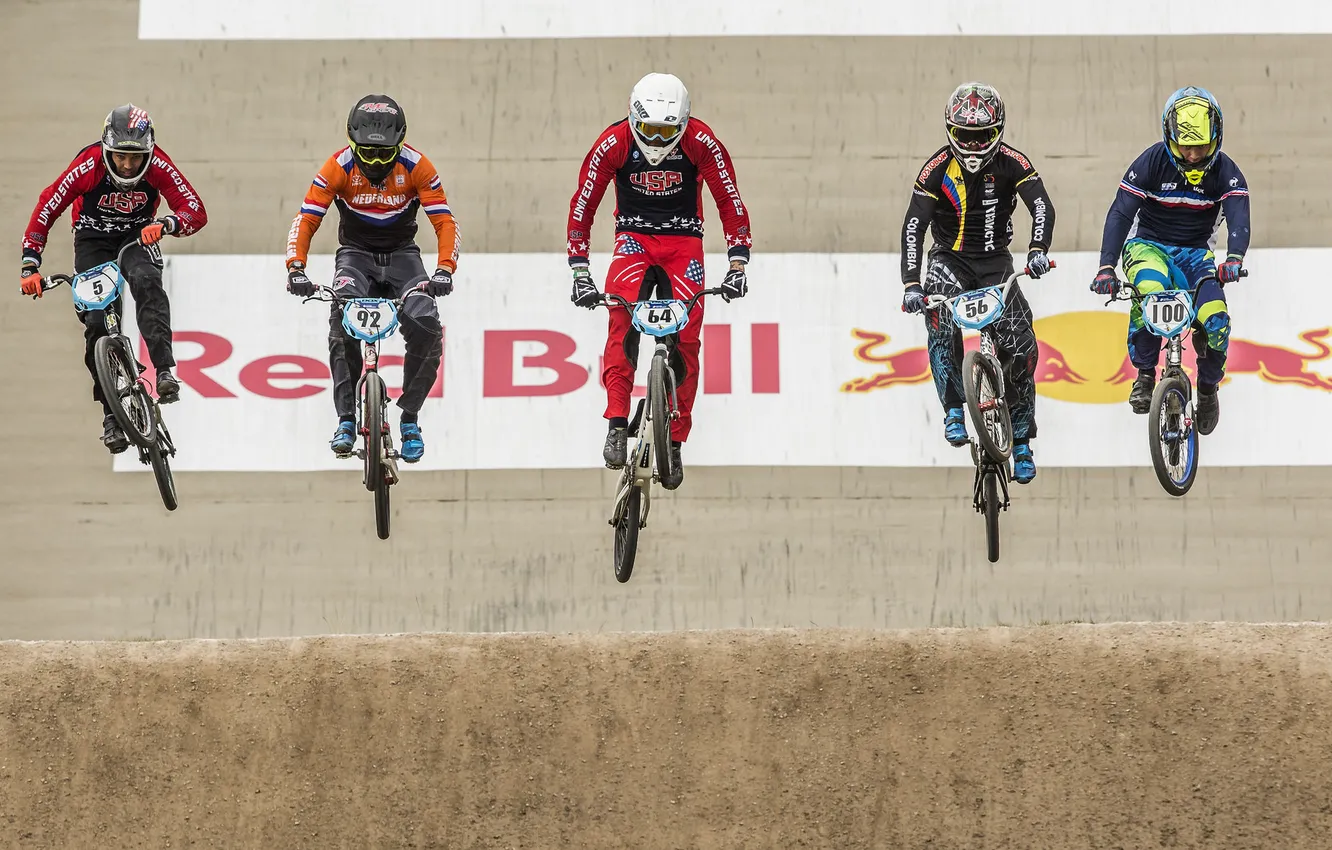 Photo wallpaper bike, race, sport