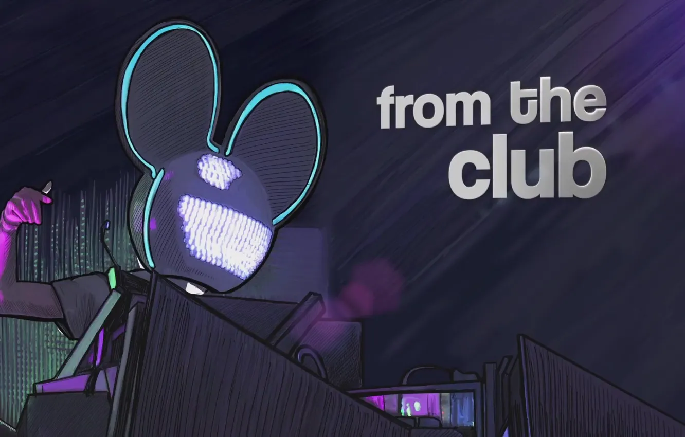 Photo wallpaper smile, music, mouse, ears, Electro House, Deadmau5, Progressive House, Deadmaus