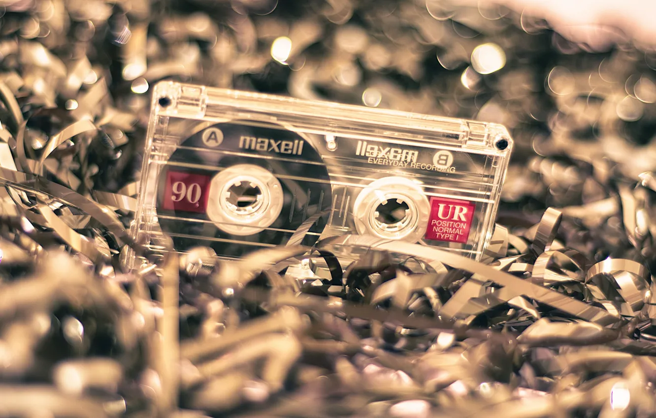Photo wallpaper retro, film, cassette