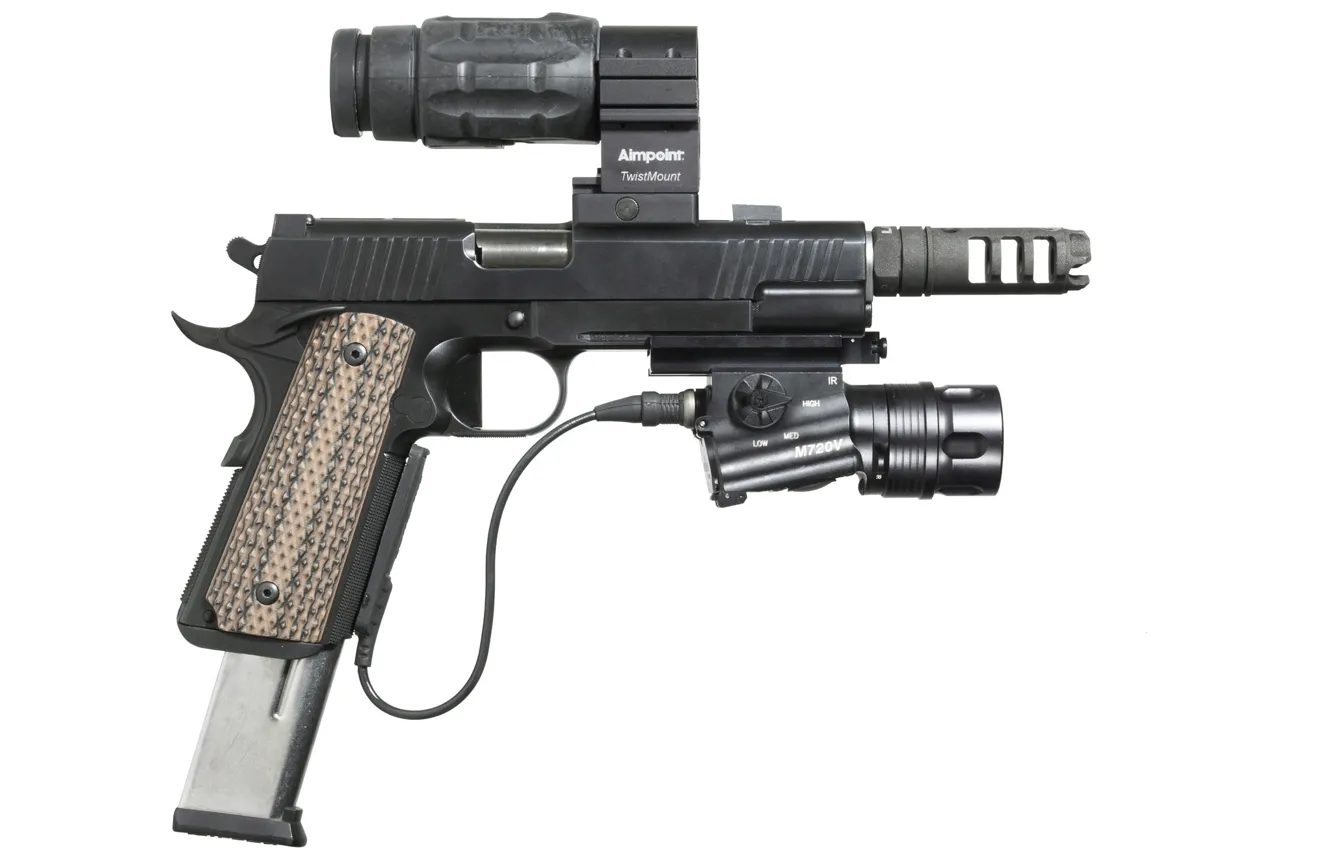 Photo wallpaper gun, weapons, semi-automatic, equipment