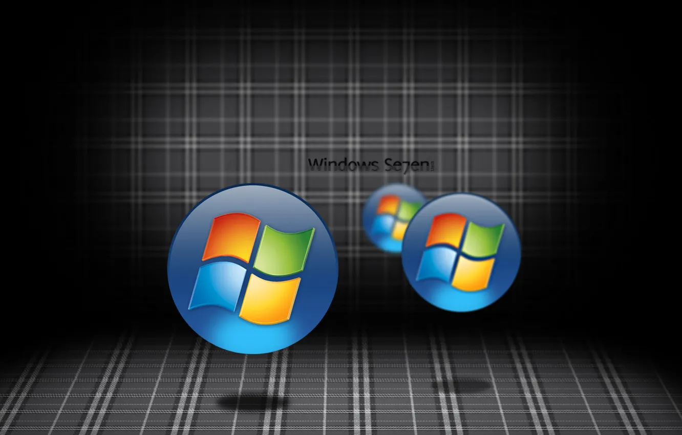 Photo wallpaper computer, logo, emblem, windows, the volume, operating system, 7. Wallpaper