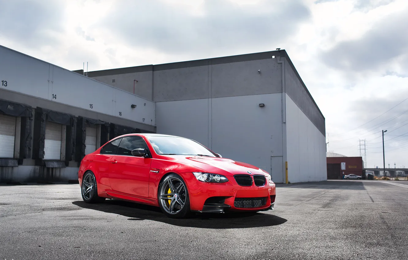 Photo wallpaper BMW, BMW, red, e92