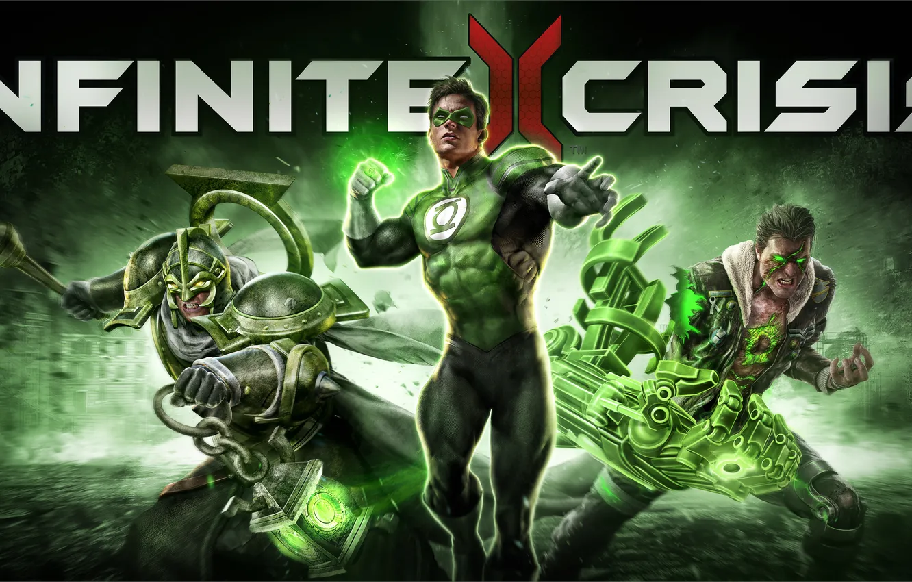 Photo wallpaper art, Green Lantern, MMORPG, DC Comics, Warner Games, infinite crisis